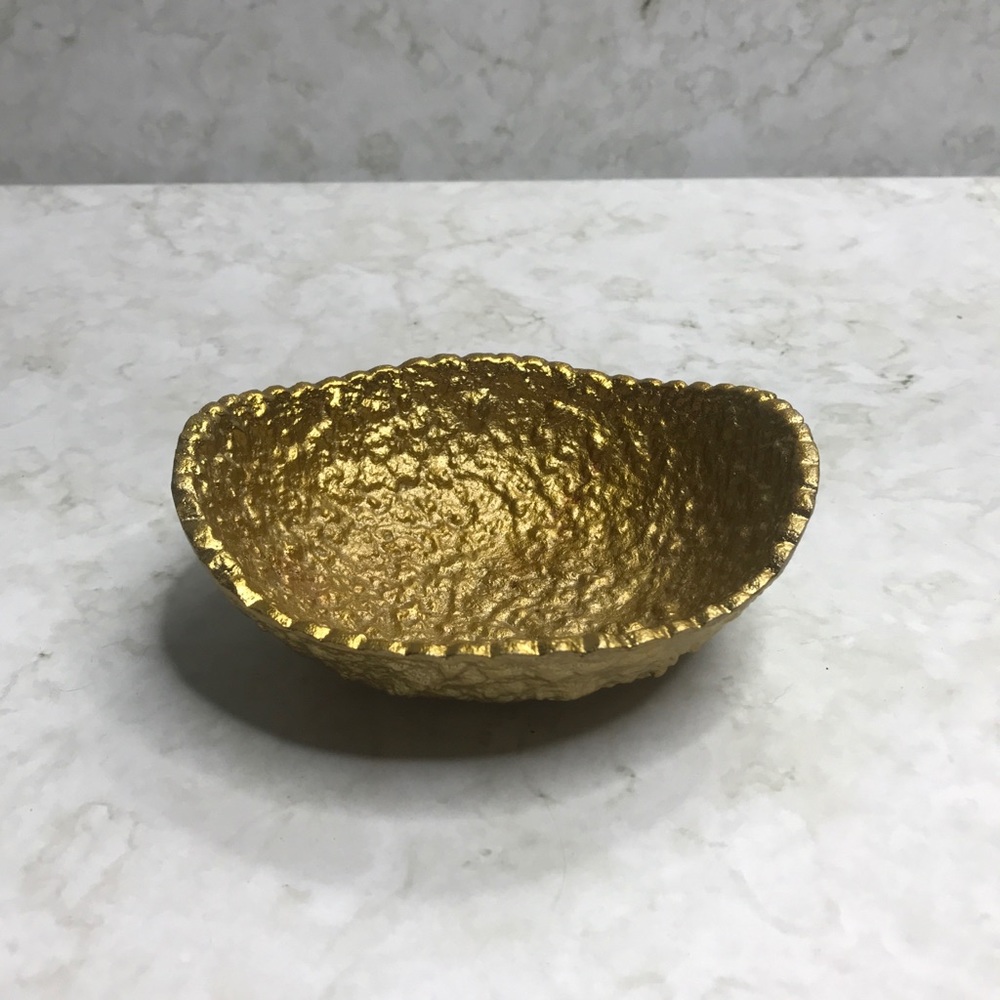 Nate Berkus Aluminum Brass Trinket Dish Bowl